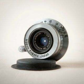 Nippon Kogaku Japan Nikon W - Nikkor C Vintage 3.  5cm 35mm F3.  5 Camera Lens