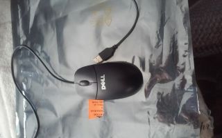• Dell Usb Trackball Mouse 2 Button 0x7636 Black Vintage