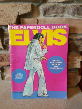 1982 Elvis Presley Paper Doll Book Art By Al Kilgore Uncut