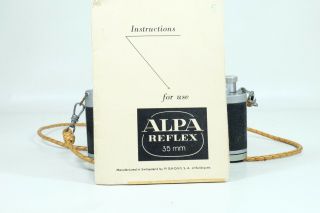 Alpa Model 6 Camera with 50mm f1.  8 Switar and HOOD 7