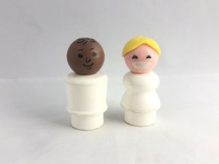 Vintage Fisher Price Little People Doctor And Nurse