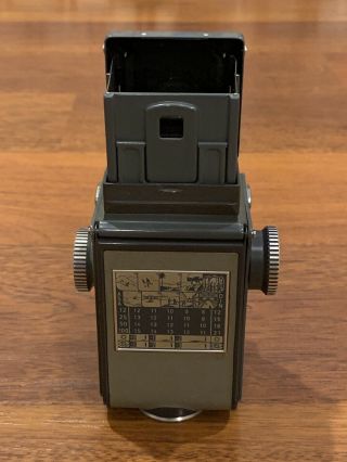 Rollei Rolleiflex TLR 4x4 Grey Baby Camera Schneider Xenar 60mm f3.  5 Lens & Cap 5
