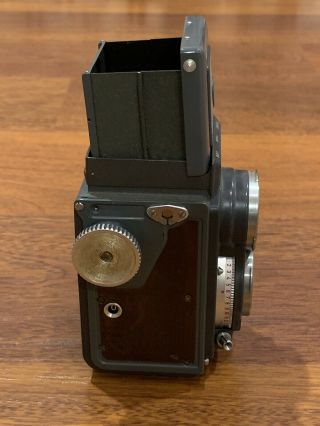 Rollei Rolleiflex TLR 4x4 Grey Baby Camera Schneider Xenar 60mm f3.  5 Lens & Cap 6