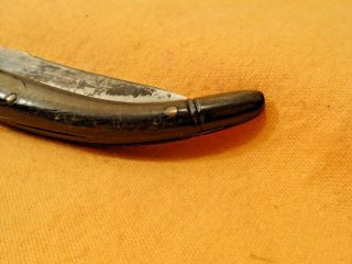very old horn handle pocket knife antique folding knife vintage carved horn 3
