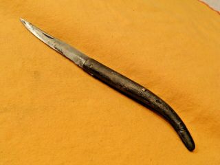 very old horn handle pocket knife antique folding knife vintage carved horn 4