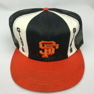 Vintage San Francisco Giants Adjustable Snapback Hat Official Mlb Rare