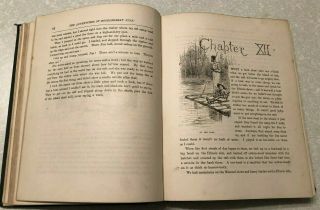 THE ADVENTURES OF HUCKLEBERRY FINN,  MARK TWAIN,  1ST ED/EARLY PRINT,  CR 1884,  VG 9