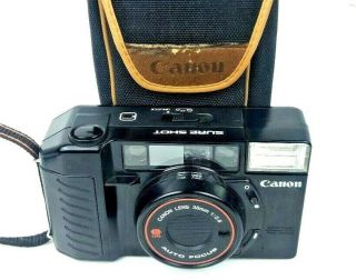 Canon Sure Shot Af35m Ii 35mm Film Camera 38mm F 1:2.  8 Vintage Flash