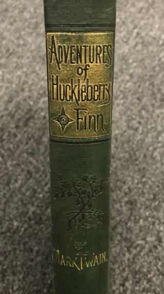Vintage 1st FIRST EDITION 1885 Adventures of Huckleberry Finn by Mark Twain Book 2