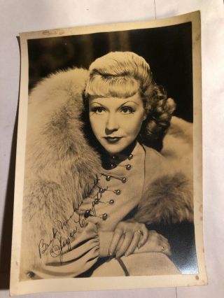 Joyce Compton Autograph Signed Vintage Photo 5x7 Hollywood Actress