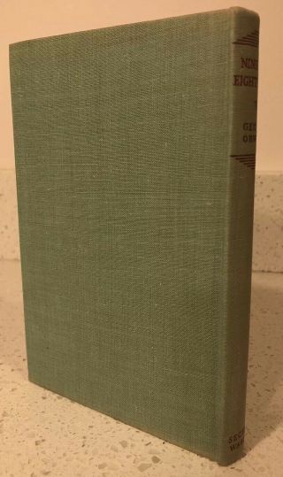 Nineteen Eighty - Four GEORGE ORWELL First British Edition 1949 1st Print Orig DJ 6