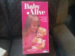 Vintag Kenner Baby Alive Girl Doll Box,  Accessories