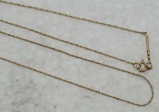 Vintage Solid 14k Yellow Gold 21 - 1/2 " Designer Necklace -,  L@@k