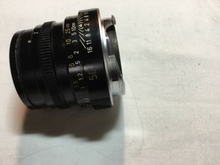 Leica Leitz Summacron - M 1:2 50 lens and box 6