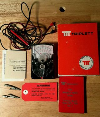 Ttt Triplett Vom Volt Ohm Meter Model 310c Type 5 3018