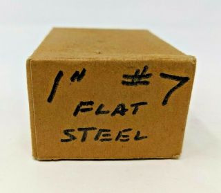 Vintage Unbranded Screws 1 " By 7 1 Gross Flat Head Steel W/ Box 32 Count