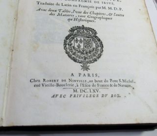 INDES ORIENTALES ET OCCIDENTALES/1665/RARE 1st Ed/GIOVANNI P.  MAFFEI/FINE LEATHER 11