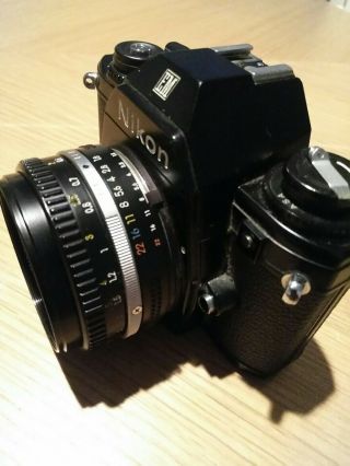 Vintage Nikon EM 35mm Film Camera w/ 50mm E Series Lens 4