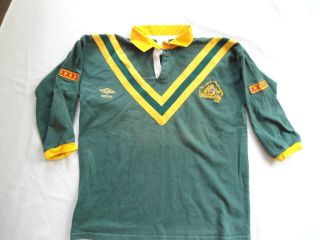 Vintage Rare Australia 1992 Rugby League Umbro Jersey Shirt Med