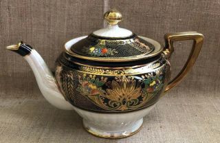 Vintage Noritake M Teapot Hand Painted Circa 1920s Gorgeous Vibrant Rich Colors