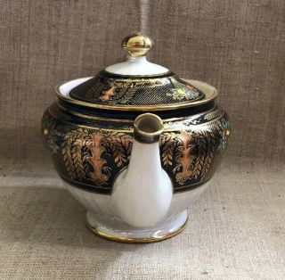 Vintage Noritake M Teapot Hand Painted Circa 1920s Gorgeous Vibrant Rich Colors 5