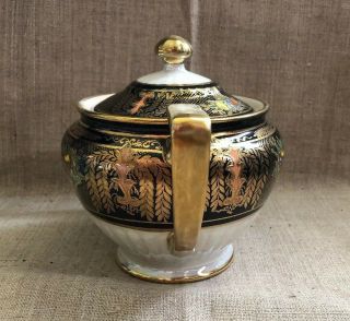 Vintage Noritake M Teapot Hand Painted Circa 1920s Gorgeous Vibrant Rich Colors 6