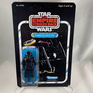 1983 Star Wars Vintage Imperial Tie Fighter Pilot Figure - Esb Custom Moc