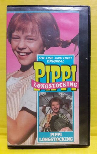 Pippi Longstocking (the) - Vhs Vintage 1989 Oop Htf