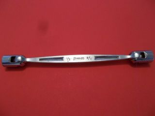 Snap - On Usa Vintage 1/2 - 9/16 " Double Flex Box Wrench 12 Point Fh1618c