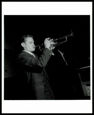 Chet Baker Ca 1950s Vintage Photo Jazz Trumpeter Vocalist Gp
