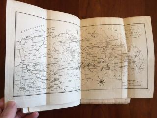 Rare 1804 John Quincy Adams,  Letters On Silesia,  Eastern Germany Foldout Map 1st