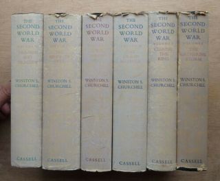 Winston Churchill,  The Second World War,  6 Vols,  1st Editions,  Signed ?