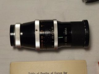 Bolex Paillard H16 16mm Camera 3 lenses inc Yvar 1:2.  8 filters case & more 3