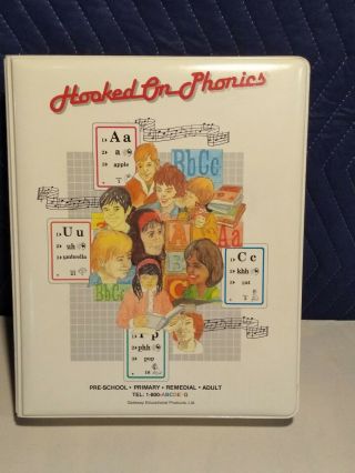 Vintage Hooked On Phonics Gateway Educational Products Llc Binder Incomplete