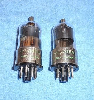 2 Sylvania 1n5 - Gt Vacuum Tubes - 1950 