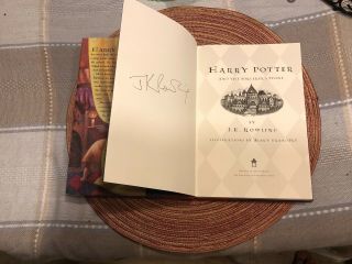 SIGNED,  J.  K.  Rowling,  Harry Potter and the Sorcerer’s Stone, 2