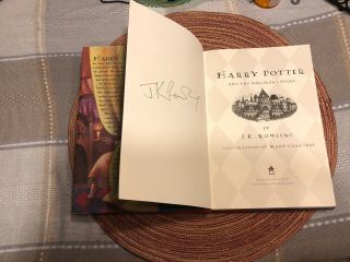 SIGNED,  J.  K.  Rowling,  Harry Potter and the Sorcerer’s Stone, 3