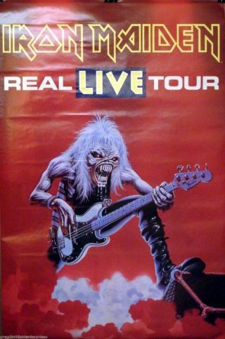 Iron Maiden Real Live Tour Poster 1993 6117 Orion Poster Vintage