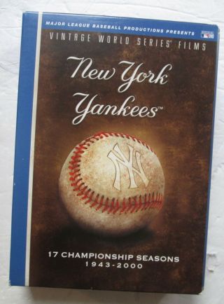 Vintage World Series Films: York Yankees 1943 - 2000 (dvd Boxset,  2006) Mlb