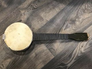 1920s Vintage Banjolele 4 - String Banjo Uke Ukulele F - Hole Resonator