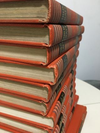 1949 Vintage Complete 14 Volume Set - Childcraft Children ' s Hardcover Orange 3
