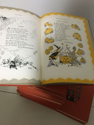 1949 Vintage Complete 14 Volume Set - Childcraft Children ' s Hardcover Orange 7