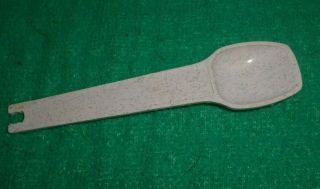 Vintage Tupperware White W/grey Speckles 1 Tsp Measuring Spoon