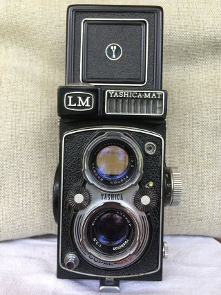 Yashica - Mat Lm Copal - Mxv 120mm Film Tlr Camera W/ Yashinon 80mm F1:3.  5 Lens