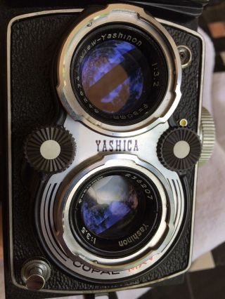 Yashica - Mat LM Copal - MXV 120mm Film TLR Camera W/ Yashinon 80mm F1:3.  5 Lens 6