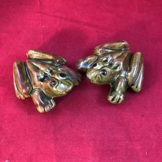 Frogs Anatomically Correct Ceramic Naughty Male Female Genitalia Vintage Green