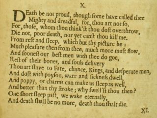 John Donne POEMS 1669 Elegies Sonnets O My America BEST &1ST COMPLETE EDITION NR 11