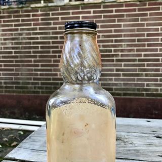 Vintage Labeled Leroux Rock And Rye Liquor Bottle Philadelphia PA 1952 4/5 Quart 4