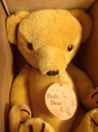 Vintage Mohair & Wool fur Bully Bear by Peter Bull With Tags 18 