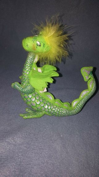 Annalee 7 " Green Dragon Vintage Doll Collectible 2004